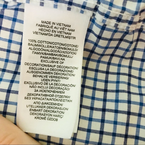 Ralph Lauren Boys Blue Gingham Button Down - Picture 9 of 9